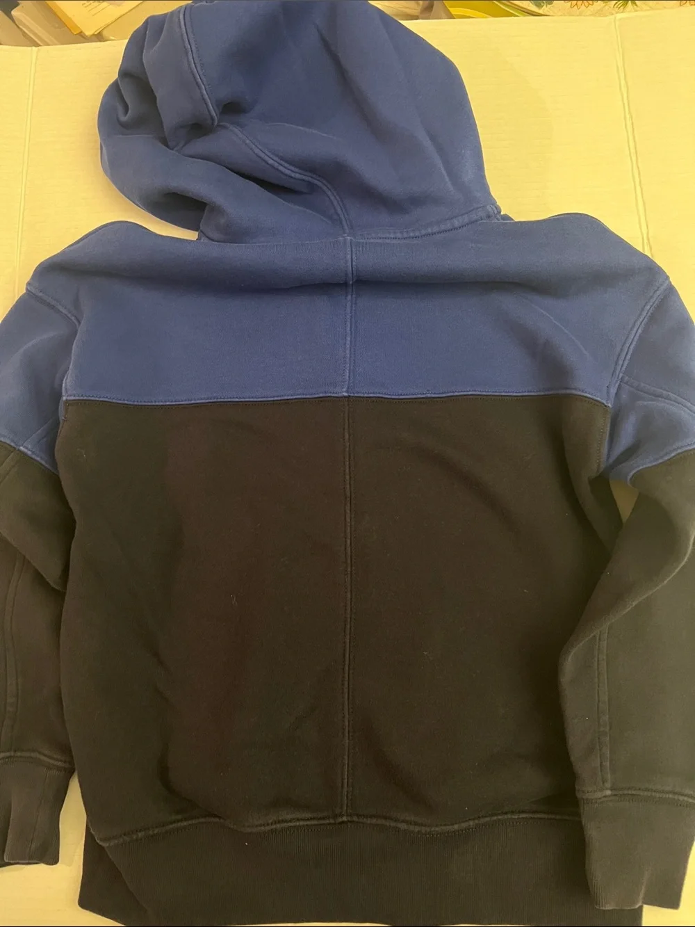 GAP Two-Tone Blue and Black Kids Heavy Zip Hoodie